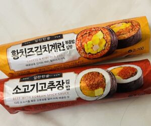 韓国ソウル父娘二人旅 Ep16 コンビニのキンパ（海苔巻き）の食べ方